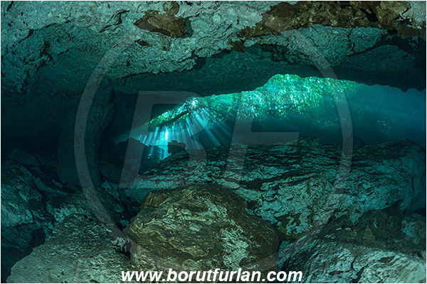 Cave, Eden, Cenotes, Tulum, Yucatan, Mexico, Light ray