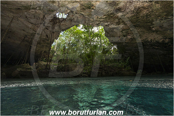 Cave, Chikin Ha, Cenotes, Tulum, Yucatan, Mexico, Dry Cave, Entrance