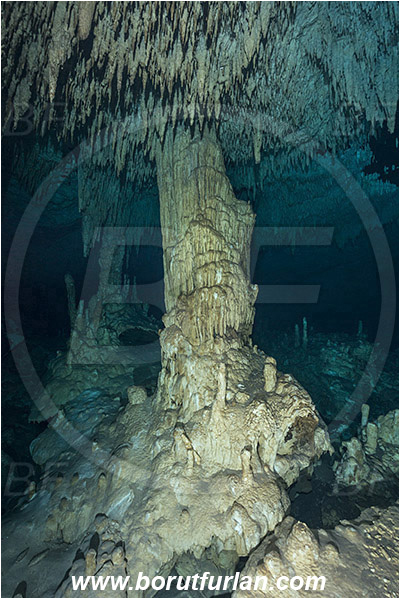 Cave, Dream gate, Cenotes, Tulum, Yucatan, Mexico, Stalactite