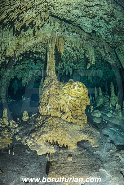 Cave, Dream gate, Cenotes, Tulum, Yucatan, Mexico, Stalactite