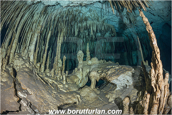 Cave, Dream gate, Cenotes, Tulum, Yucatan, Mexico, Stalactite