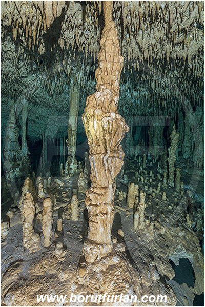 Cave, Dream gate, Cenotes, Tulum, Yucatan, Mexico, Stalactite