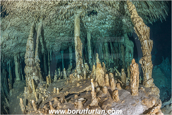 Cave, Dream gate, Cenotes, Tulum, Yucatan, Mexico, Stalactite