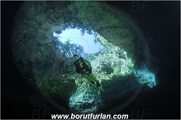 Island Susac, Croatia, Adriatic sea, Mediterranean sea, Reef, Cave, Diver, Sea lake, Trees