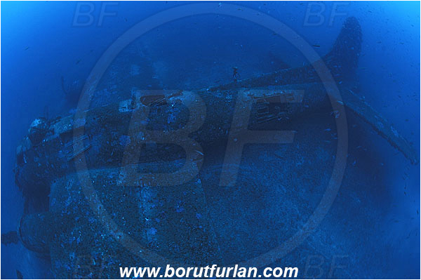 Island Vis, Croatia, Adriatic sea, Mediterranean sea, Wreck, Airplane, Bomber, B-17, Flying fortress