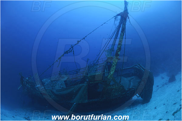 Island Vis, Croatia, Adriatic sea, Mediterranean sea, Wreck Fortunal, Wreck, Fortunal
