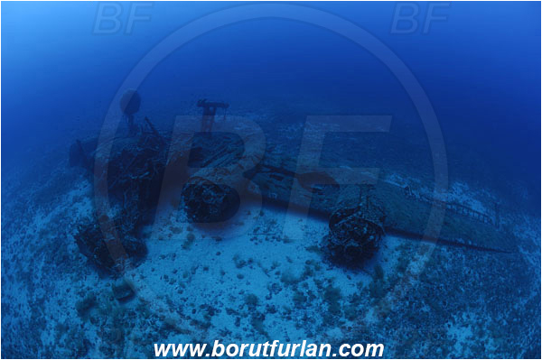 Island Vis, Croatia, Adriatic sea, Mediterranean sea, Wreck, Airplane, Bomber, B-24, Consolidated B-24 Liberator