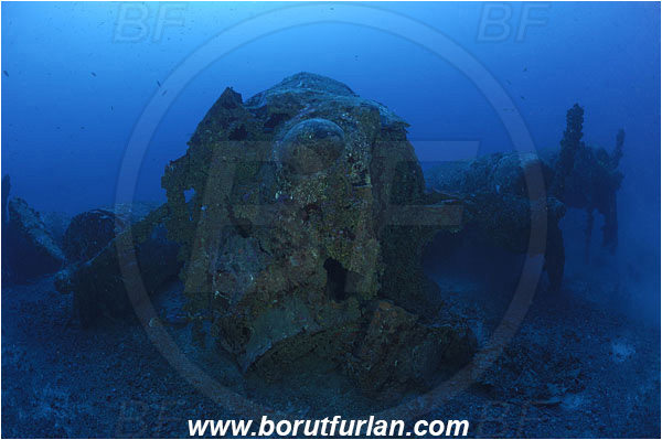 Island Vis, Croatia, Adriatic sea, Mediterranean sea, Wreck, Airplane, Bomber, B-17, Flying fortress