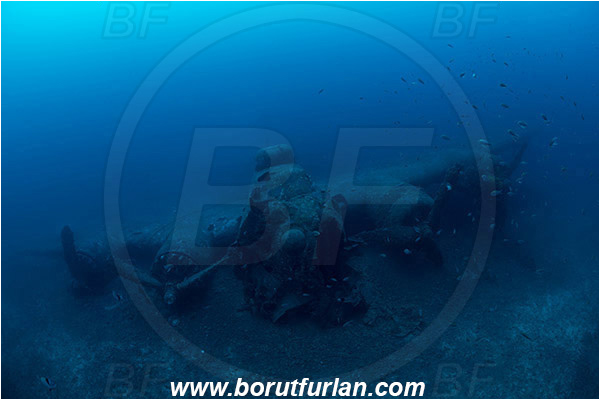 Island Vis, Croatia, Adriatic sea, Mediterranean sea, Wreck, Airplane, Bomber, B-17, Flying fortress