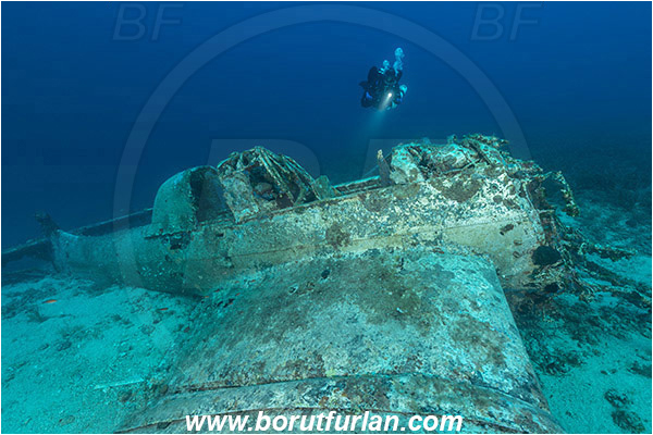 Island Zirje, Croatia, Adriatic sea, Mediterranean sea, Wreck, Airplane, Junkers JU-87 - Stuka, Diver