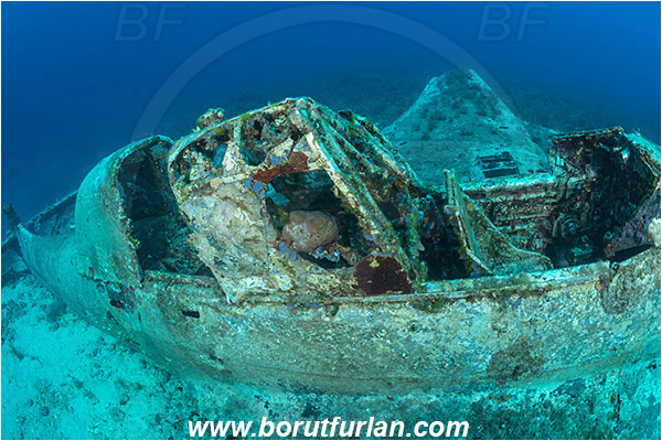 Island Zirje, Croatia, Adriatic sea, Mediterranean sea, Wreck, Airplane, Junkers JU-87 - Stuka, Cockpit