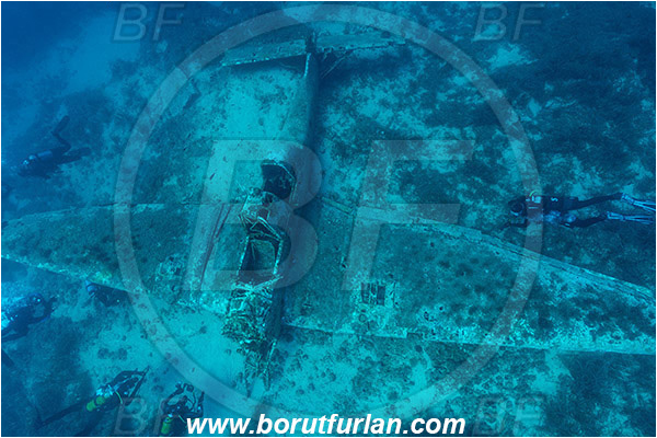 Island Zirje, Croatia, Adriatic sea, Mediterranean sea, Wreck, Airplane, Junkers JU-87 - Stuka, Diver, Divers