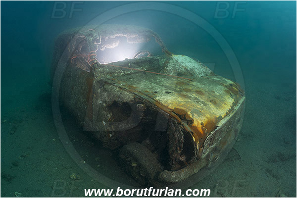 Fiesa, Slovenia, Adriatic sea, Mediterranean sea, Wreck, Car, Car wreck, Renault 4