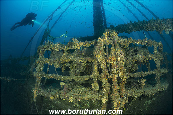 Plomin, Istria, Croatia, Adriatic sea, Mediterranean sea, Wreck Vis, Wreck, Vis, Diver