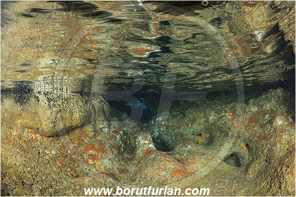 Island Susac, Croatia, Adriatic sea, Mediterranean sea, Reef, Cave, Surface, Reflections