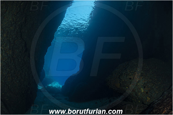 Island Bisevo, Croatia, Adriatic sea, Mediterranean sea, Reef, Cave, Medvidina cave, Canyon