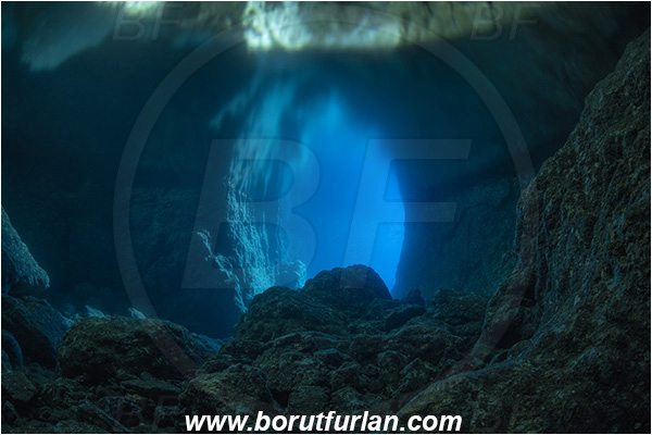 Island Bisevo, Croatia, Adriatic sea, Mediterranean sea, Reef, Cave, Medvidina cave, Canyon