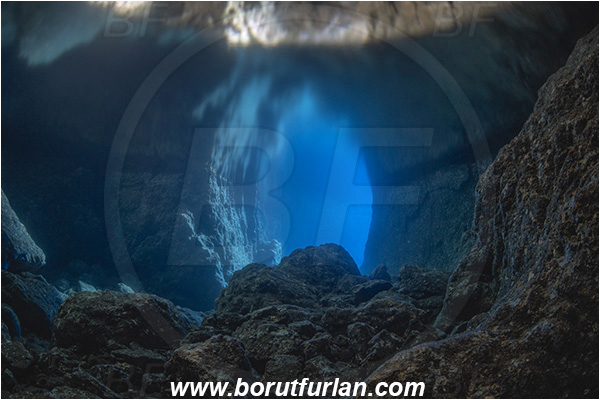 Island Bisevo, Croatia, Adriatic sea, Mediterranean sea, Reef, Cave, Medvidina cave, Canyon