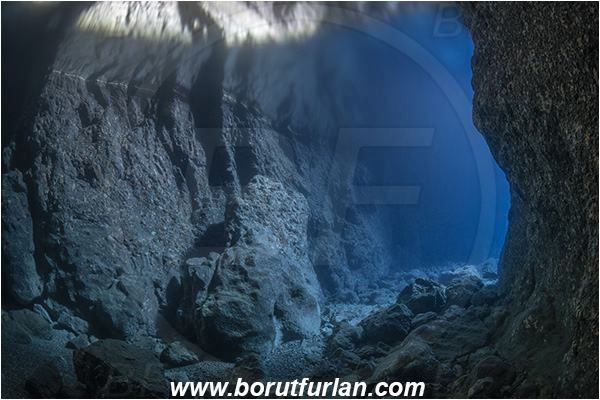 Island Bisevo, Croatia, Adriatic sea, Mediterranean sea, Reef, Cave, Medvidina cave, Canyon
