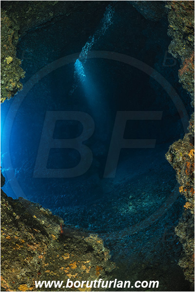 Island Vis, Croatia, Adriatic sea, Mediterranean sea, Reef, Cave, Light rays
