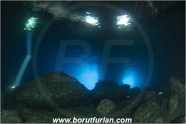 Island Vis, Croatia, Adriatic sea, Mediterranean sea, Reef, Cave, Green cave, Light ray