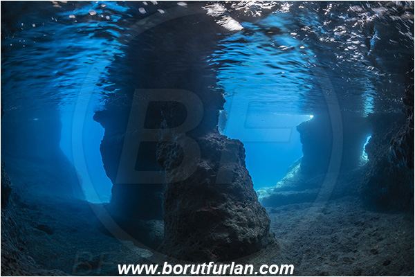 Island Vis, Croatia, Adriatic sea, Mediterranean sea, Reef, Cave, Pillar, Rocks