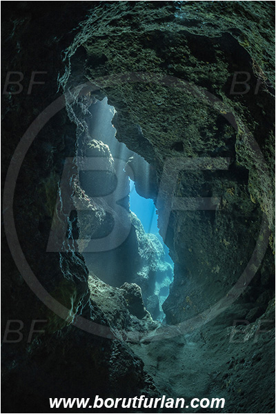 Island Vis, Croatia, Adriatic sea, Mediterranean sea, Reef, Cave, Tunnel, Light rays