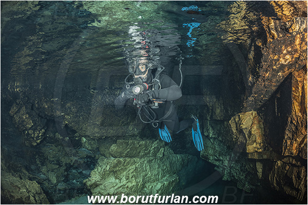 Island Vis, Croatia, Adriatic sea, Mediterranean sea, Reef, Cave, Diver, Surface