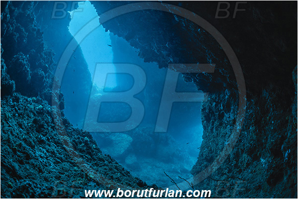 Cape Ostro, Prevlaka, Croatia, Adriatic sea, Mediterranean sea, Reef, Cave, Tunnel, HDR, High dynamic range