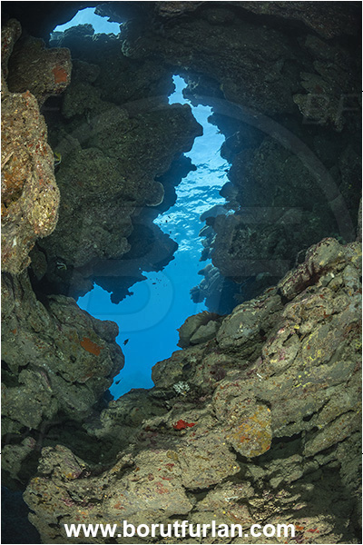 Wayasewa island, Fiji, Pacific ocean, Reef, Cave