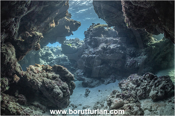 Kuata island, Fiji, Pacific ocean, Reef, Canyon, Cave