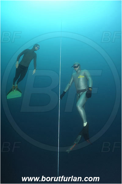 Saint Marina, Istria, Croatia, Adriatic sea, Mediterranean sea, Breath-hold diving, Apnea, Breath-hold diver, Rope