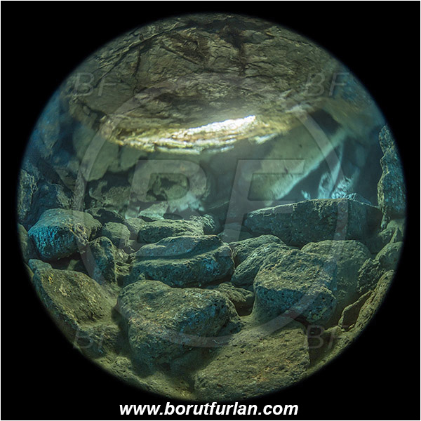 Island Lastovo, Croatia, Adriatic Sea, Mediterranean sea, Cave, Circular image, Circular Fisheye lens