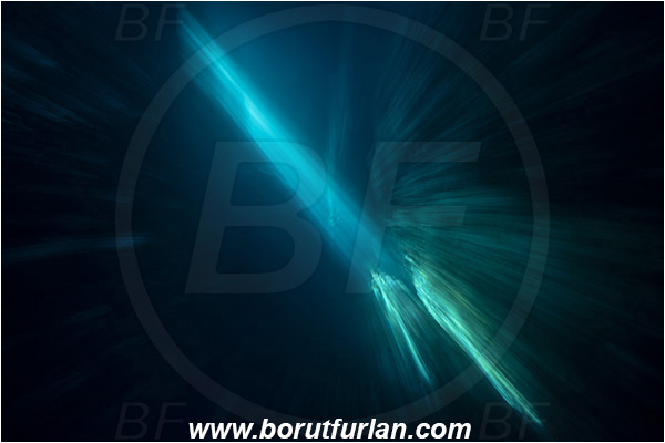 Island Susac, Croatia, Adriatic sea, Mediterranean sea, Reef, Cave, Light rays, Canyon, Long exposure, Zoom, Zooming during exposure